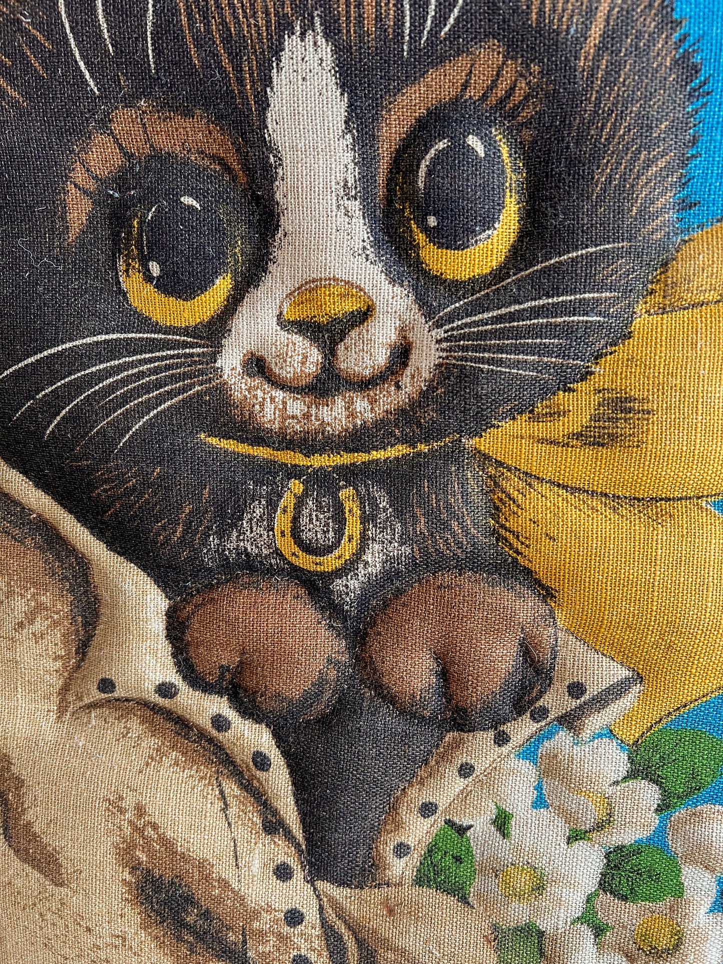 A 1970’s large vintage wall hanging.