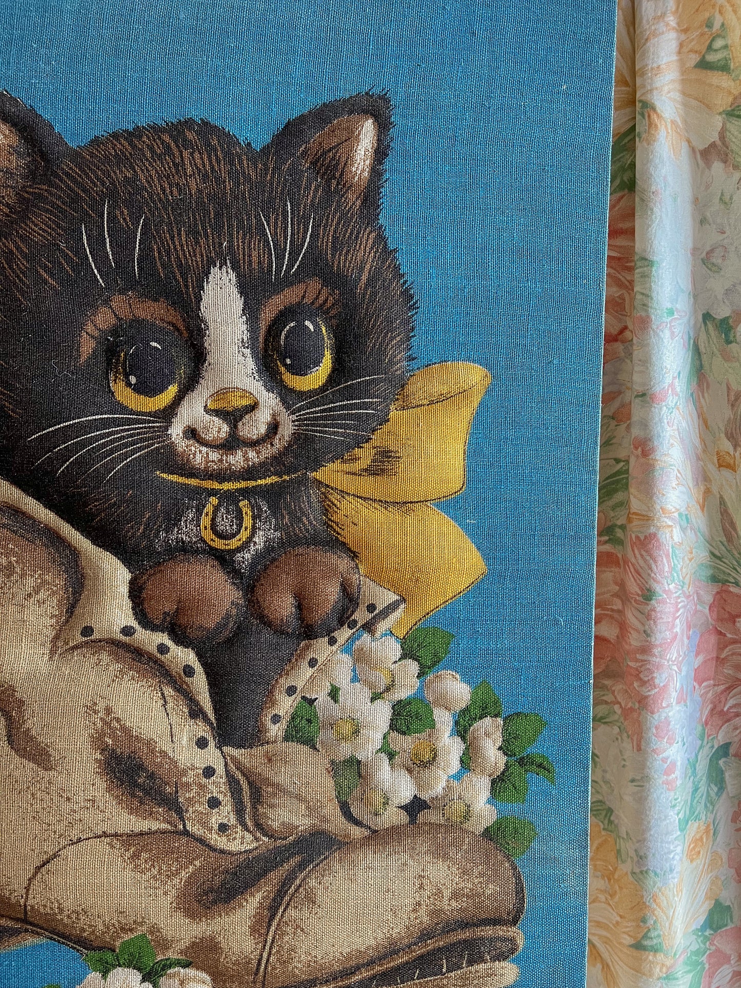 A 1970’s large vintage wall hanging.
