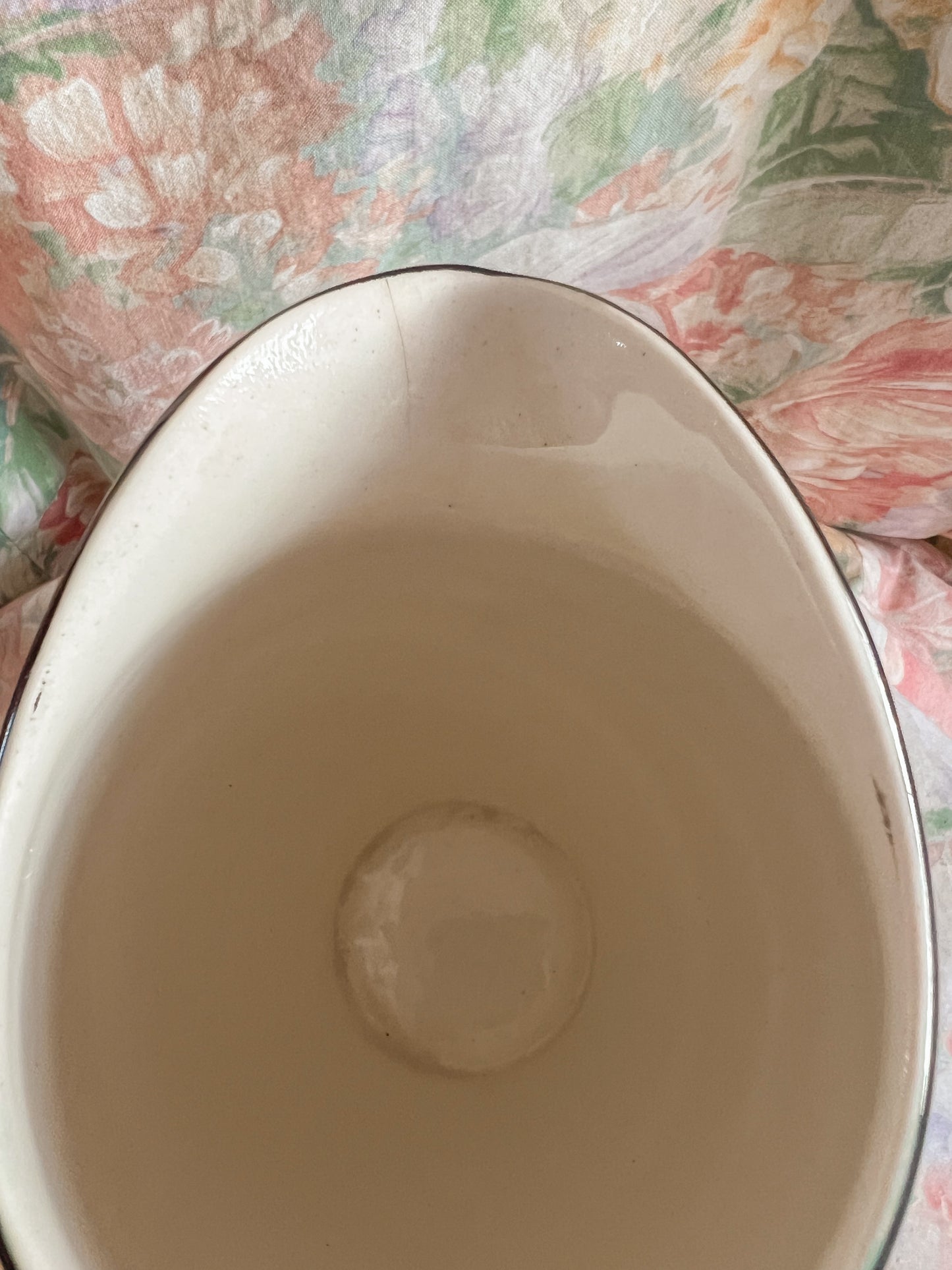 Vintage ceramic pitcher vase.