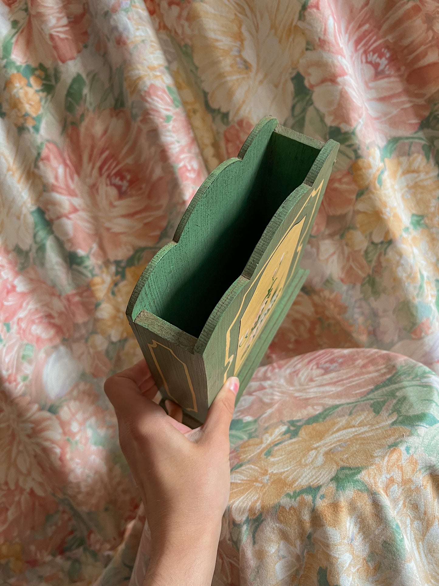 Vintage wall hanging letter box.