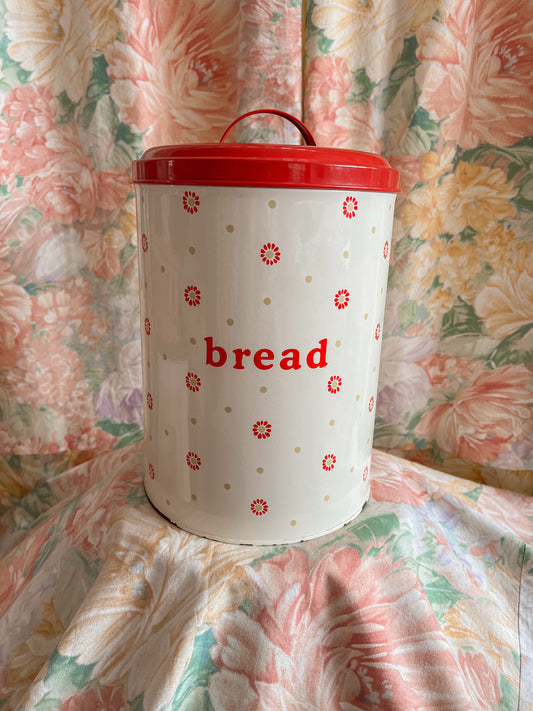 Vintage Laura Ashley floral bread bin.
