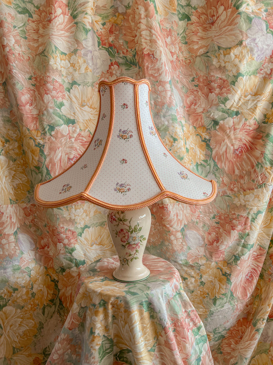 Hand-stitched 1930’s boudoir lampshade.