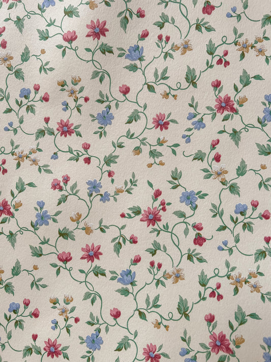 A vintage 1980’s ditsy floral wallpaper.